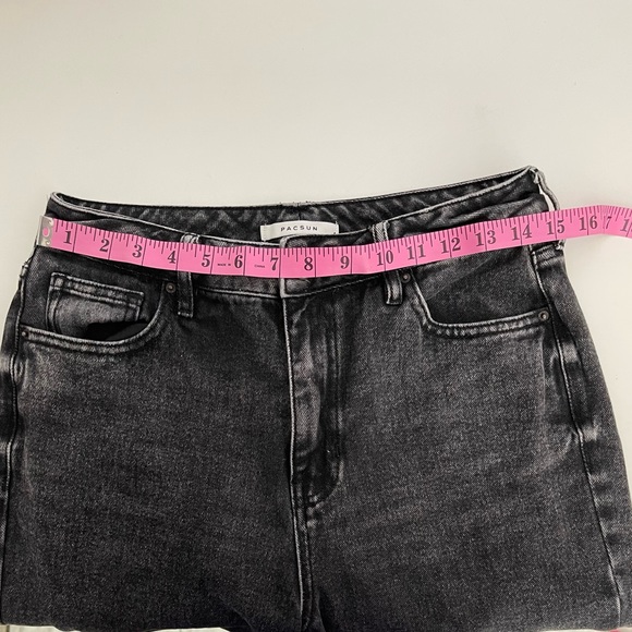 PACSUN Black Acid Wash Mom jean Hi-Rise Ankle Denim Women Size 28 - Picture 11 of 12